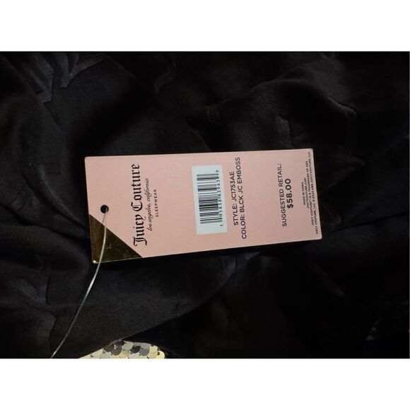 Juicy couture velour crop hoodie & jogger set jc logo embossed sz xL nwt - Picture 9 of 15